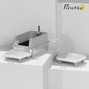 Lettiera per Gatti Chiusa in Acciaio Inossidabile per Toilette per Animali Domestici - Product Image 4