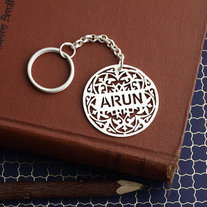 Silver Plated Brass Metal Fashion Handmade Keychain - Product Image 1