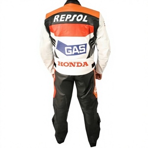 ชุดแข่งรถ Repsol Zonda MotoCP หนังวัว/หนังจิงโจ้ 1 ชิ้น สำหรับขับขี่มอเตอร์ไซค์/จั๊มสูท MotoCp/ชุดสำหรับนักขี่มอเตอร์ไซค์ระดับมืออาชีพ - Product Image 2