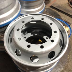 Nouvelles jantes en aluminium Foton 22.5x8.25 22.5x9.0, fabrication directe, personnalisées, certifiées TUV, finition argentée, garantie 5 ans - Product Image 4