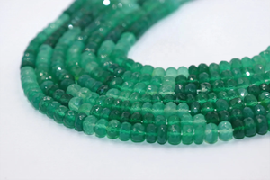 Cuentas facetadas de ónix verde natural de 6.5 mm, 13 pulgadas, peso personalizable para la fabricación de joyas - Product Image 6