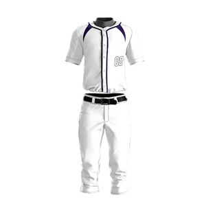 Tenue de baseball pour hommes, personnalisable avec le nom de l'équipe, ensemble maillot et pantalon, respirant, léger, anti-humidité - Product Image 5