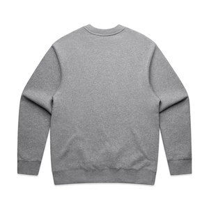 Men Heavy Crewneck Sweatshirt Gray New Oversized Drop Shoulder Cotton Warm Fleece <b>Pullover</b> <b>Jumper</b> Sweater Male - Product Image 2