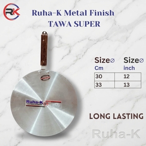 ชุดกระทะเคลือบโลหะ Ruha-K รุ่น Super Frying Pan 3 ชิ้น ทำจากอะลูมิเนียม พร้อมด้ามจับไม้ ทนทาน ใช้ได้กับเตาแก๊สและเตาแม่เหล็กไฟฟ้า - Product Image 3