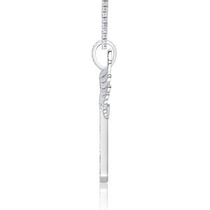 Pendentif de style hip-hop personnalisé, nouveau design, fabriqué en or jaune 14 carats avec émail noir, diamants ronds brillants VVS de 4,25 carats - Product Image 2