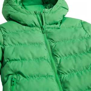 Top Selling Down Jackets Hooded Zipper Long Sleeve Unisex Bright Green Coats Casual Loose Cotton padded Puffer Jacket Apparel - Product Image 5
