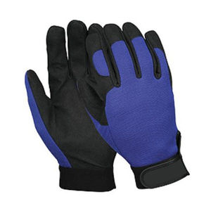 Gants de mécanicien en cuir de qualité supérieure avec une bonne adhérence, rembourrés et doux pour les écrans, sans latex, gants de sécurité - Product Image 4