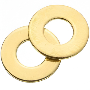 Rondelle plate en laiton de qualité supérieure avec finition en zinc, norme DIN, pour applications de fixation sécurisée et de distribution de charge - Product Image 1