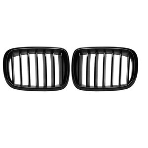 Rejilla de riñón para BMW Serie X X5 F15/X6 F16 2014 51712334708 51712334710 2 piezas, rejilla frontal de riñón de doble listón en negro brillante - Product Image 1