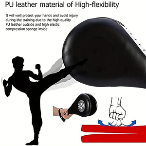 Durable PU Material Striking Kick Pads Punching Paddles Boxing Training Target for Karate Kickboxing Martial Arts Customizable - Product Image 5