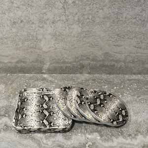 Ensemble de sous-verres faits main de luxe, sous-verres élégants et uniques, décoration de maison sophistiquée, cadeau - Product Image 4