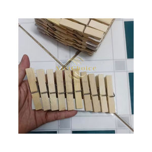 Pinzas y clips de bambú ecológicos al por mayor para ropa, ropa de cama, sala de estar, personalizados, modernos, de alta calidad, al mejor precio, Vietnam - Product Image 5