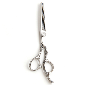 Ciseaux de coiffure pour hommes, en acier inoxydable poli miroir, pour soins personnels, ciseaux à effiler les cheveux, vente chaude - Product Image 1