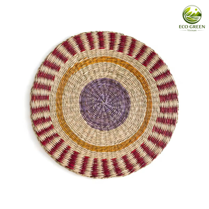 Woven Seagrass <b>Plate</b> <b>Wall</b> - Wholesale Handmade Seagrass <b>Wall</b> <b>Plate</b> Natural Home Decoration - Seagrass <b>Plate</b> - Product Image 3