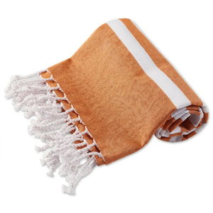 Sai Impex <b>Red</b> Woven Cotton Eco-Friendly Sustainable Fouta <b>Towel</b> with Fringes Washable Plain Home Textile - Product Image 4