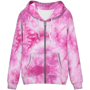 Nuevo diseño, sudaderas con capucha y cremallera para mujer, con bolsillos y cordón ajustable, sudadera informal con capucha arcoíris, sudadera de manga larga para mujer - Product Image 3
