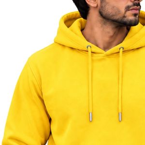 Sweat-shirt à capuche doré pour homme, manches longues, décontracté, avec logo personnalisé, streetwear, sportswear, haut de gamme, fabricant Shoukat Apparel, vente en gros - Product Image 4
