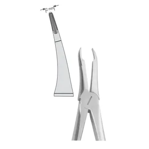EXTRACTION FOCEPS Instruments de chirurgie dentaire à motif anglais standard comportant des racines centrales supérieures et fines - Product Image 1