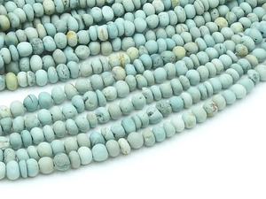 Mexican <b>Turquoise</b> <b>Bead</b>-Smooth Polished-Handmade Irregular Shape <b>Bead</b>-16Inch Strand-Third Party Certified-For Making Stone - Product Image 4