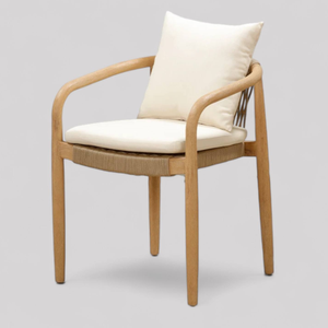 เก้าอี้พักผ่อนกลางแจ้งไม้สักคุณภาพสูง ดีไซน์ทันสมัย สำหรับตกแต่งบ้าน - Product Image 2