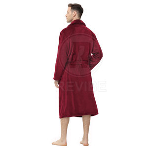 Luxury Fashion Men's Terry Bathrobe 100% Cotton Cozy Fabric Long Sleeve Premium Loungewear for Modern Lifestyle - Product Image 3