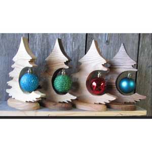 Modern Stylish <b>Wooden</b> and MDF <b>Christmas</b> <b>Tree</b> Perfect Table Top Decoration for Contemporary Homes - Product Image 1