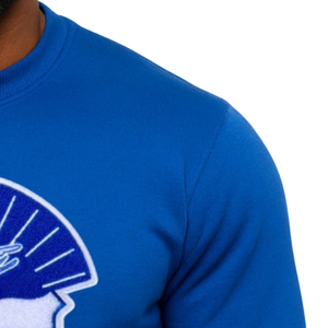 Sudadera Phi Beta Sigma con Escudo Azul Chenille para Hombre, Cuello Redondo con Letras Griegas, Prenda de Fraternidad Bordada Premium, Clásica 1914 - Product Image 3