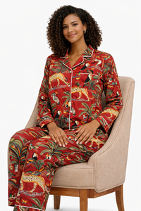 Set Casual Sleepwear Lounge Set Women Summer Night Suit Breathable - Product Image 6
