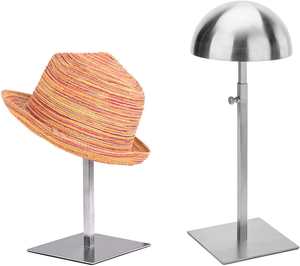 ขาตั้งโชว์หมวกสแตนเลสแบบขัดเงา ที่วางหมวกโลหะทันสมัย - Product Image 5