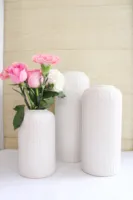 Pots et vases à fleurs en marbre blanc sculptés à la main, écologiques, durables, pour l'intérieur/l'extérieur, le jardin, le sol, la maison