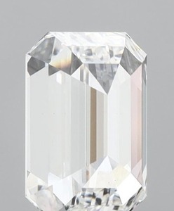 Diamant de laboratoire taille émeraude 2,01 carats, couleur D, clarté VS1, polissage excellent, CVD, certifié IGI, pierre libre pour bague de joaillerie fine - Product Image 3