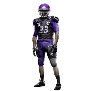 Maillot de football américain unisexe pour adultes, respirant, à manches courtes, imprimé personnalisé, 100% polyester, protection UV, devant - Product Image 2