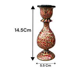 Porte-bougies de luxe en papier mâché avec art décoratif kashmiri, support à bougies pour les célébrations festives et la décoration intérieure - Product Image 6