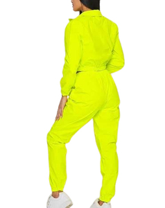 Ofertas Destacadas: Conjunto Deportivo de 2 Piezas para Mujer, Chaqueta Cortavientos de Invierno, Ligero, Corte Regular, Transpirable, Poliéster/Algodón - Product Image 3
