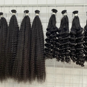 Vente en gros d'extensions de cheveux humains vietnamiens vierges bouclés profonds élégants cheveux en vrac de vague de corps à la mode clients soucieux de la mode - Product Image 4