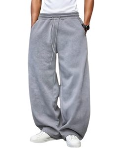 Custom <b>Men</b> Baggy Sweatpants Wide Leg Fleece <b>Lounge</b> Joggers OEM Bulk Wholesale - Product Image 4