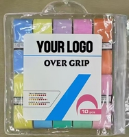 Overgrip TOPPRO para Squash, Material PU, 2.5cm X 112cm, Grosor 0.65mm, Modelo W35 BLANCO-ROSA