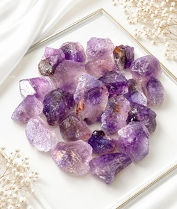 Cristaux bruts d'améthyste naturelle – Pierre précieuse de quartz violet non polie, naturelle et brute - Product Image 3