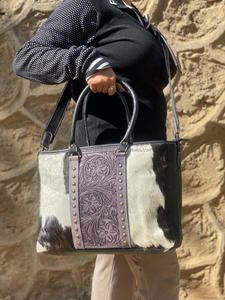 Nouveau sac fourre-tout à franges en cuir de vachette élégant occidental fabriqué à la main à la mode de haute qualité usiné femmes Shopping sacs à main - Product Image 4