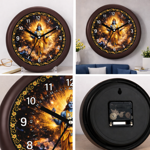 Lord vishnu นาฬิกาแขวนผนังแบบเคลื่อนที่พิมพ์ดิจิตอลวัสดุพลาสติกวันแม่จบการศึกษาโลโก้ออกแบบได้ตามต้องการ - Product Image 3