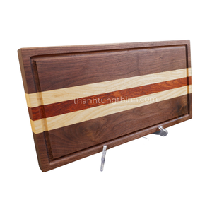 Planche à découper en bois de forme rectangulaire, épaisseur 2,0 cm, écologique et non toxique, compatible lave-vaisselle, en provenance du Vietnam pour les grossistes - Product Image 4
