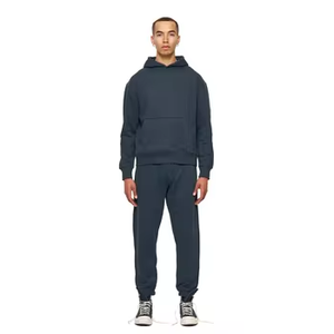 Custom Unisex Autumn 2-in-1 Tracksuit Lightweight Fleece Solid Hoodie <b>Sweatpants</b> Set Blank <b>Oversized</b> Pullover Streetwear 100% - Product Image 2