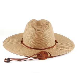 Sombrero de Sol Casual para Adultos, para Playa, Deportes al Aire Libre, Viajes, Sombrero Panamá de Cuero Personalizado, Unisex, de Secado Rápido, Transpirable y Ajustable - Product Image 3