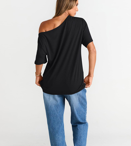 Camiseta de algodón transpirable para mujer, camiseta informal de manga corta para mujer, top suave de verano, camiseta de algodón lisa, logotipo personalizado, moda - Product Image 5