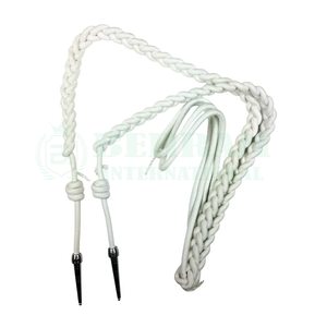 High Quality 2026 Customized Embroidered Tactical Uniform Double Tone Aiguillette Cords Metal Tip <b>Accessories</b> In Different Color - Product Image 4