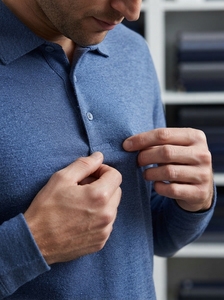 Custom Logo <b>Men</b> Rugby Polo <b>Shirt</b> High Quality Cotton Private Label Supplier <b>Men</b> Rugby Style Polo <b>Shirt</b> Long Sleeve Cotton <b>Shirt</b> - Product Image 4