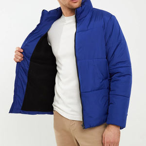 Chaqueta de Invierno Acolchada de Alta Calidad 100% Poliéster con Cuello Alto, Cremallera Completa y Manga Larga para Hombre - Product Image 2