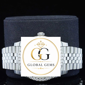 Export Quality High End Mechanical White Gold Stainless Steel Water Resistant Glass Analog Watch for Formal Casual Everyday Wear - Product Image 1