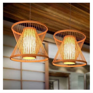 Handwoven Natural Rattan <b>Lamp</b> from Vietnam | Rustic Wicker Lighting for Home Hotel and Restaurant Decor - Product Image 6