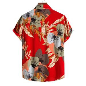 เสื้อฮาวายโพลีเอสเตอร์ขายส่ง พิมพ์ลายตามสั่ง แขนสั้น เสื้อลำลองผู้ชาย เสื้อฤดูร้อน เสื้อชายหาด - Product Image 5